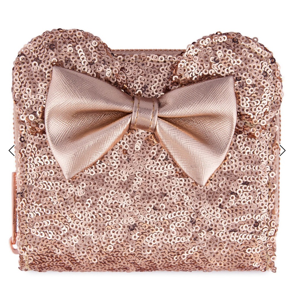 Disney Parks x Loungefly Rose Gold Sequin Wallet
